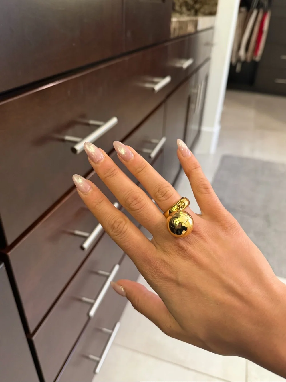 Jenny Bird Gold Lyra Ring